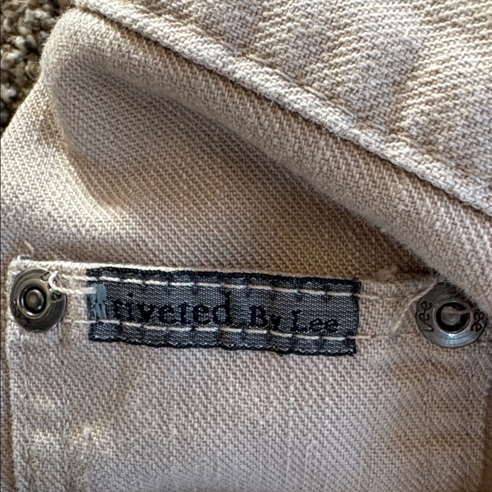 Lee Riveted Tan Retro Pants - Picture 2 of 6